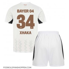 Bayer Leverkusen Granit Xhaka #34 Udebanetrøje Børn 2024-25 Kortærmet (+ Korte bukser)